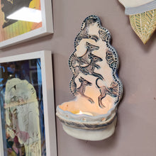 Indlæs billede til gallerivisning Hundeflok væghængt stage