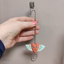 Indlæs billede til gallerivisning Julelysholder bevinget hjerte