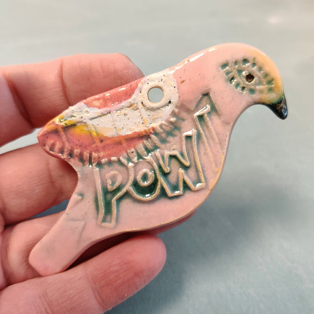 Grenfugl rosa POW!