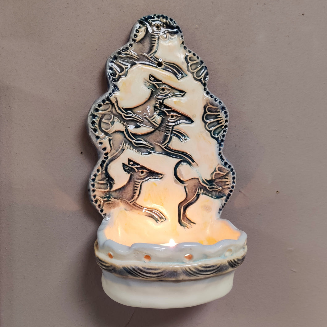 Hundeflok væghængt stage