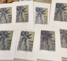 Indlæs billede til gallerivisning Mandragora. Linoleumssnit