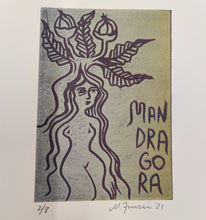 Indlæs billede til gallerivisning Mandragora. Linoleumssnit