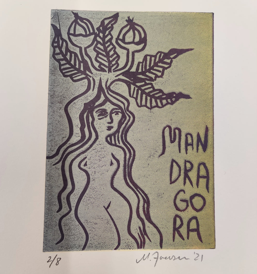 Mandragora. Linoleumssnit