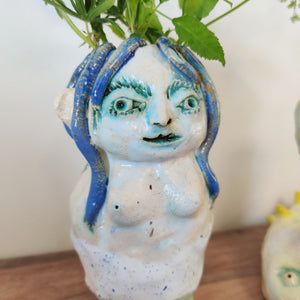 blåhåret vase