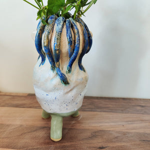 blåhåret vase
